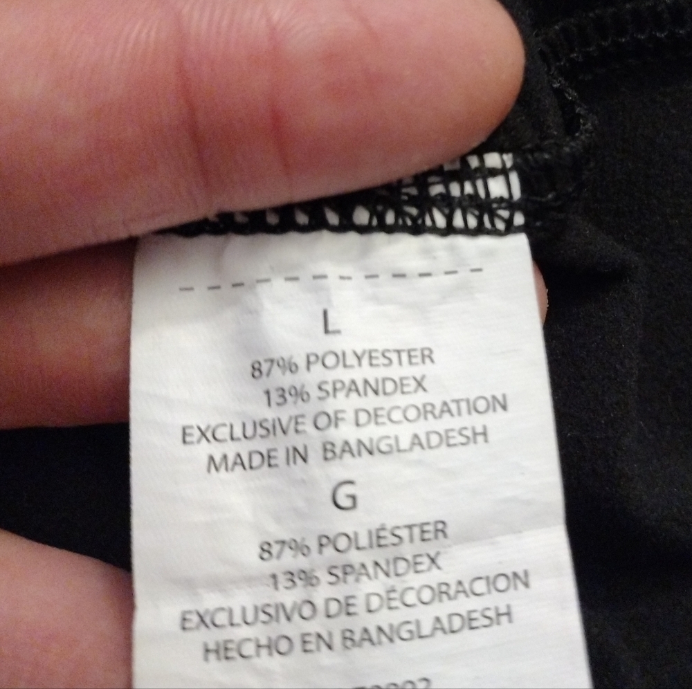 Layer 8 Black Quarter-Zip Sweatshirt Large - Picture 11 of 11